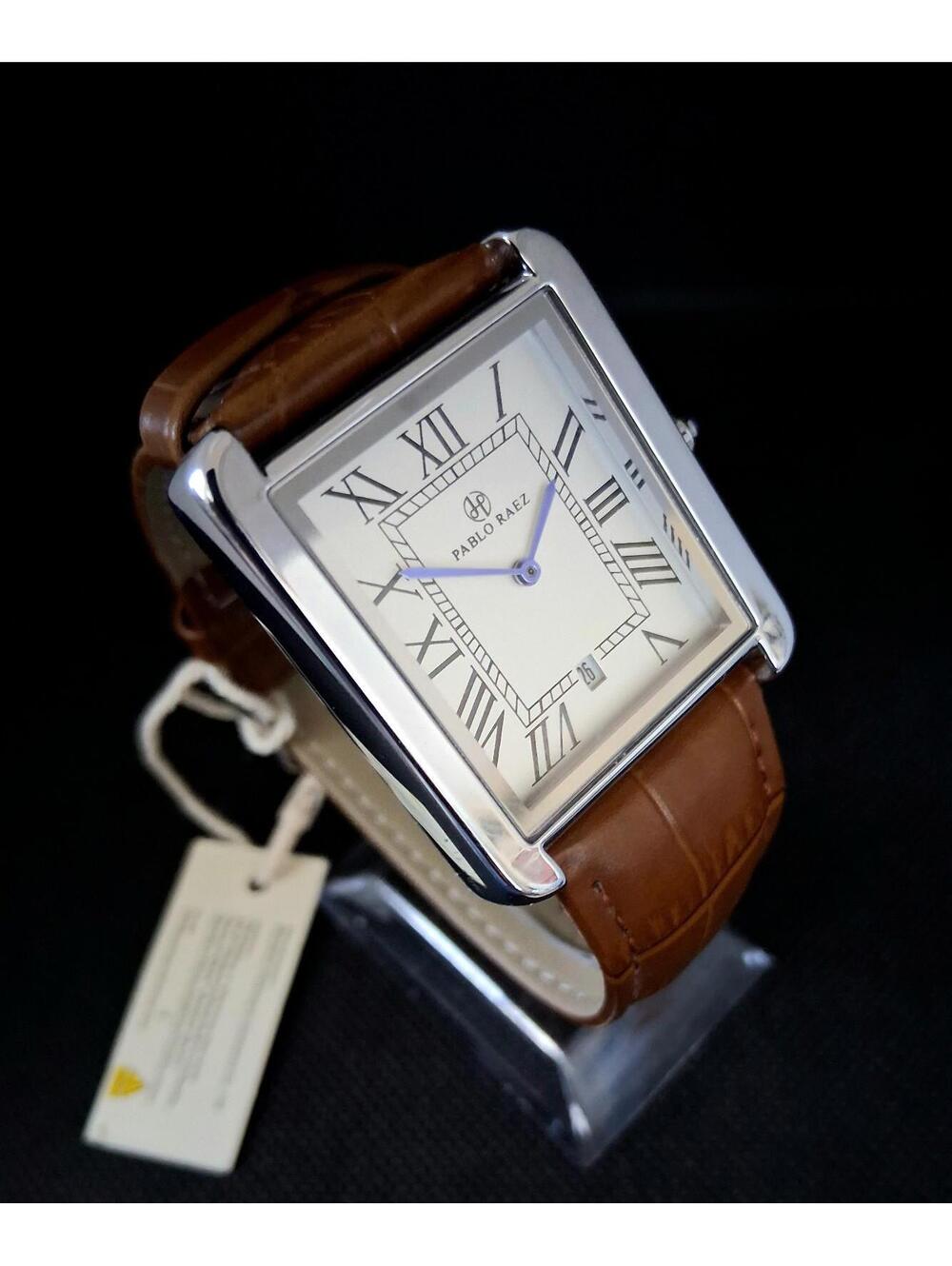 Brand‎ New 40mm Pablo Raez Must Tank Leather Men's Watch